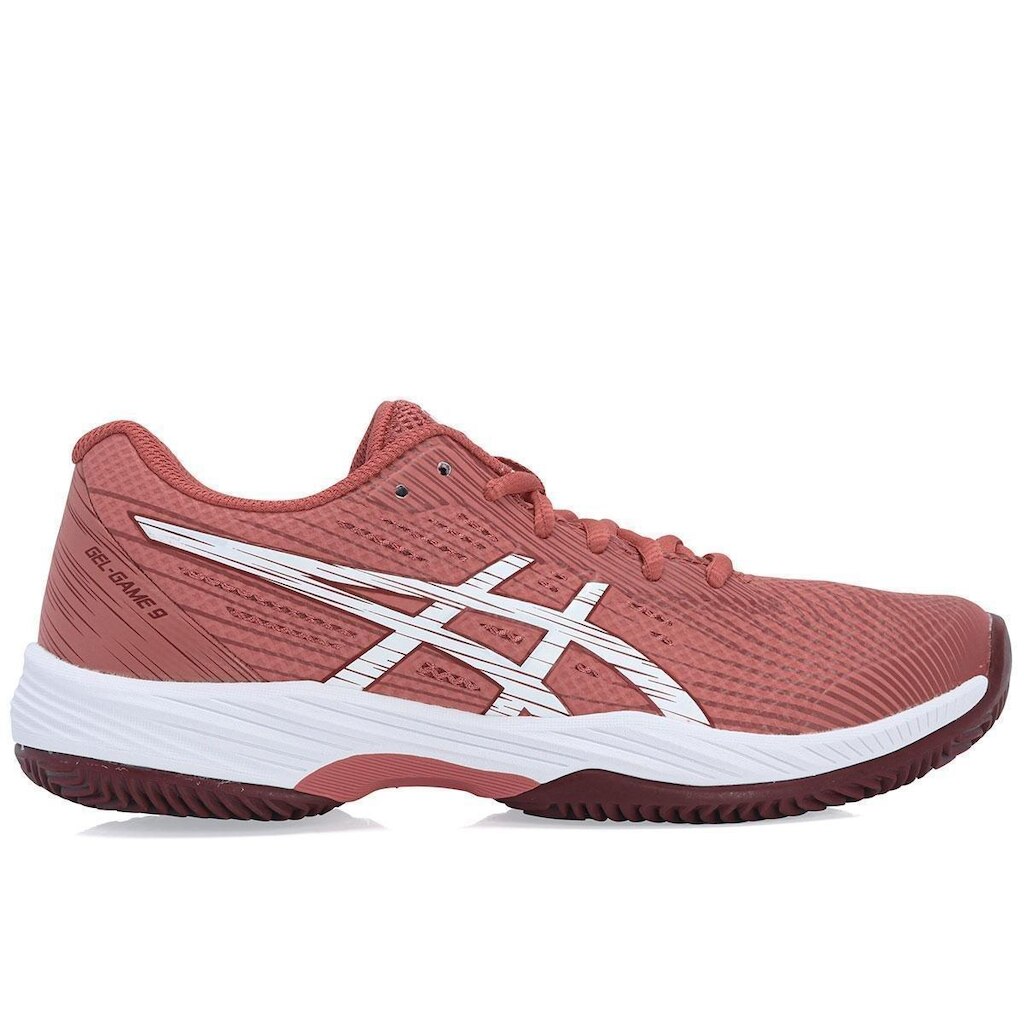 Tênis Asics Gel Game 9 Clay Rosa Bordo e Branco