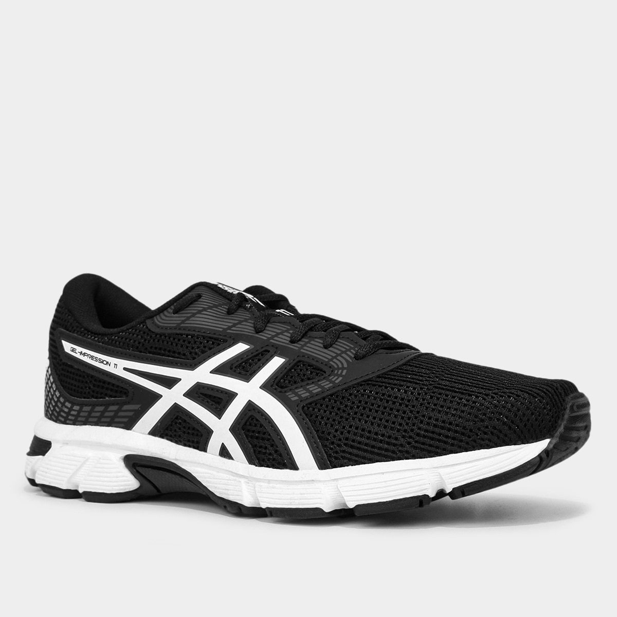 Tênis Asics Gel-Impression 11 Masculino Preto+Branco Netshoes