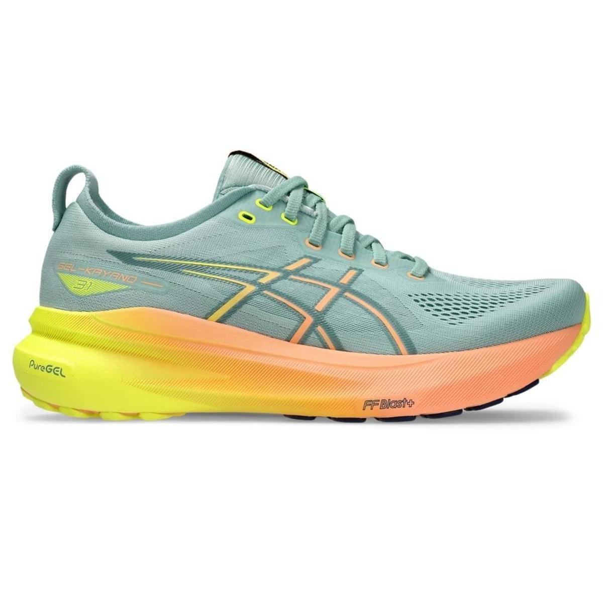 Tênis ASICS GEL-Kayano 31 Paris - Feminino - Verde com Laranja