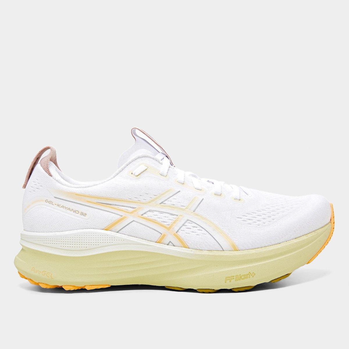 Tênis Asics Gel Kayano 32 Masculino - Branco+Laranja | Netshoes