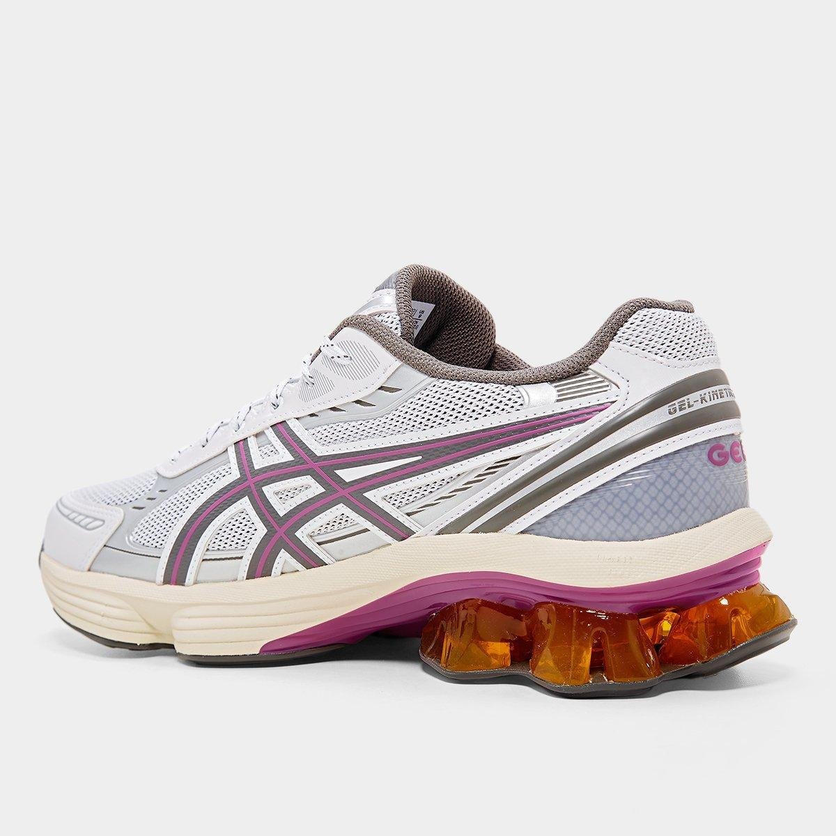 Tênis Asics Gel-Kinetic Fluent Unissex - Branco+Cinza | Netshoes