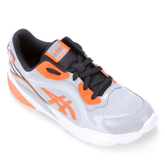 Tênis Asics Gel-Miqrum Masculino - Cinza+Laranja Menor preço em Tênis Asics Gel-Miqrum Masculino - Cinza+Laranja