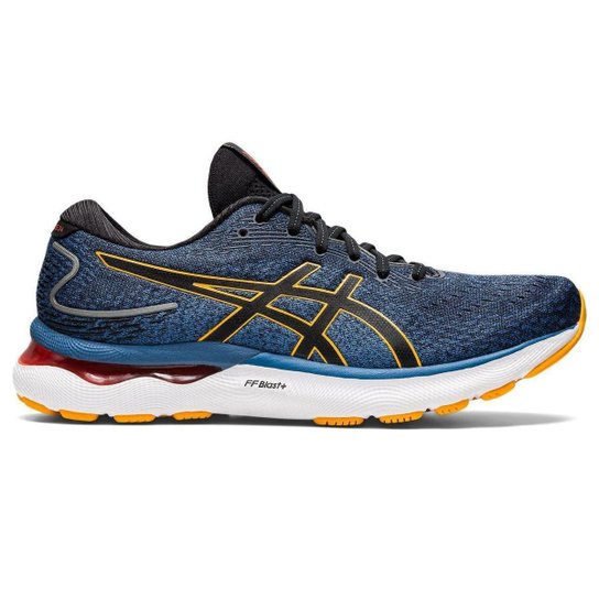 Tênis ASICS GEL-Nimbus 24 - Masculino - Azul - Azul Menor preço em Tênis ASICS GEL-Nimbus 24 - Masculino - Azul - Azul