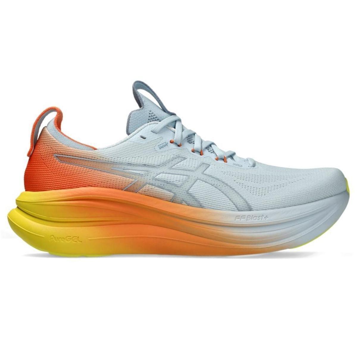 Tênis ASICS GEL-Nimbus 28 - Masculino - Azul+Laranja | Netshoes