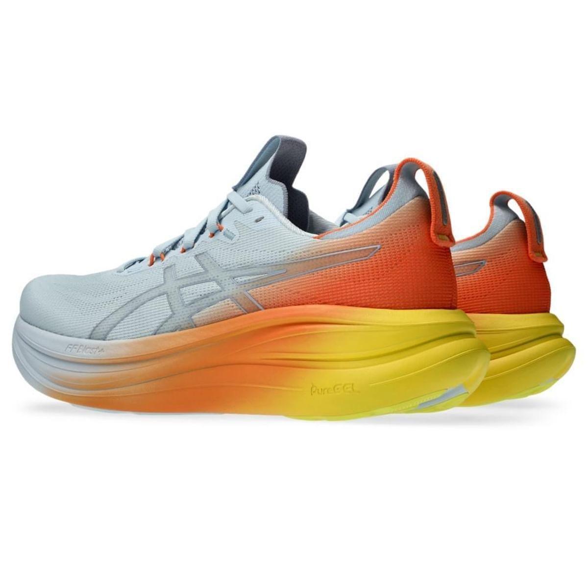 Tênis ASICS GEL-Nimbus 28 - Masculino - Azul+Laranja | Netshoes