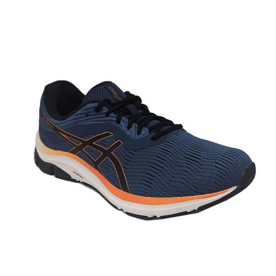 Tênis Asics Gel Pulse 11 Masculino - Azul Petróleo e Laranja Menor preço em Tênis Asics Gel Pulse 11 Masculino - Azul Petróleo e Laranja