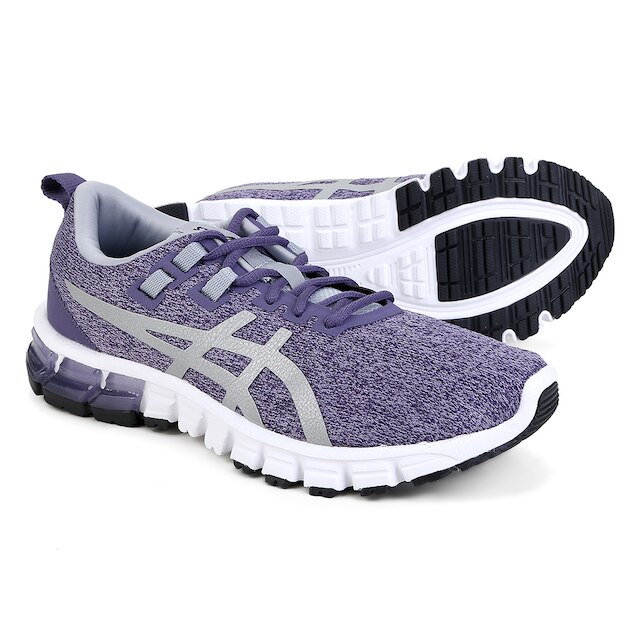 Tênis Asics Gel Quantum 90 Feminino - Roxo+Prata Menor preço em Tênis Asics Gel Quantum 90 Feminino - Roxo+Prata