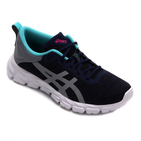 Tênis Asics Gel-Quantum Lyte Feminino - Marinho e Cinza Menor preço em Tênis Asics Gel-Quantum Lyte Feminino - Marinho e Cinza