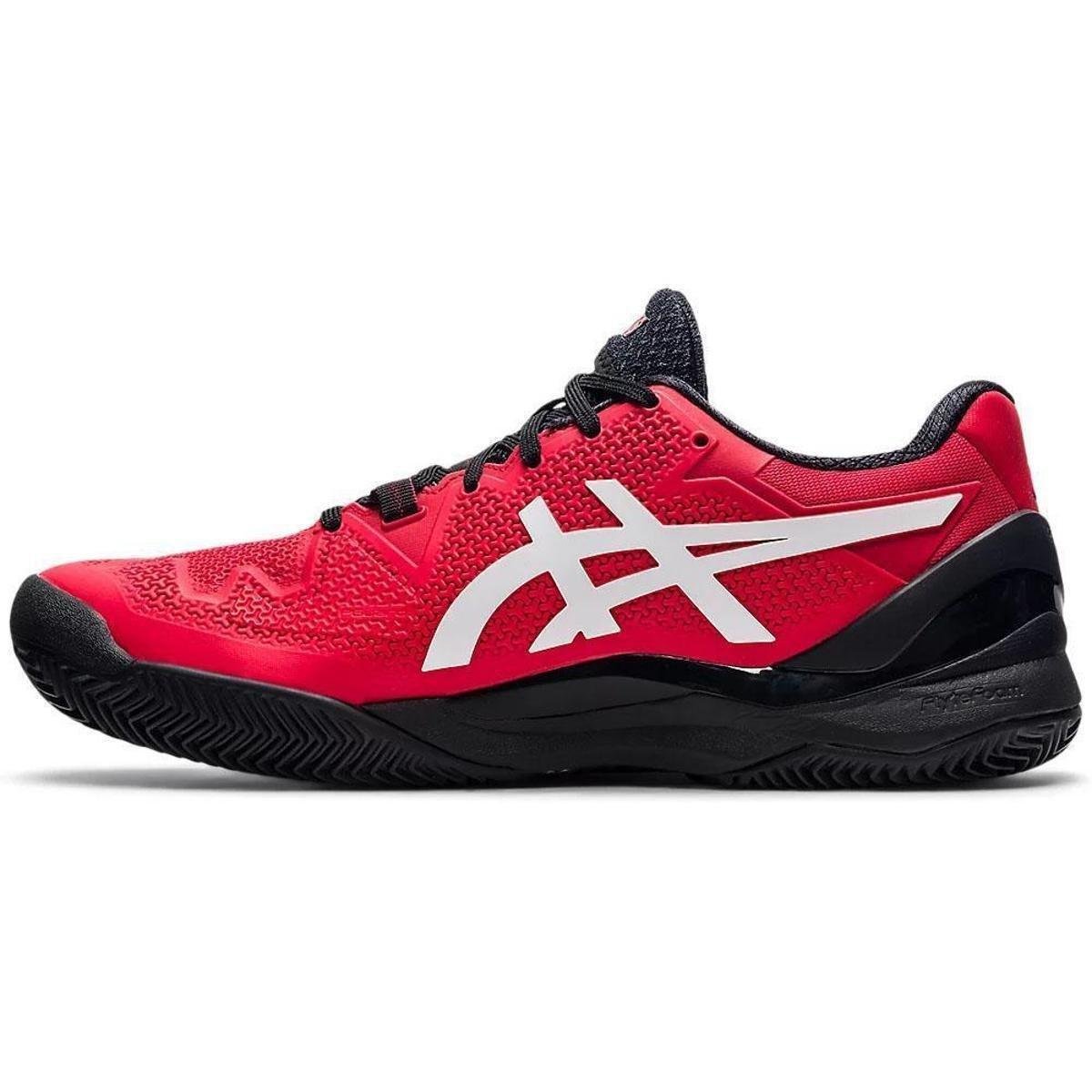 ★asics GEL-RESOLUTION 8 レッド／ブラック Tênis Asics Gel Resolution 8 Clay - Vermelho - Vermelho | Netshoes