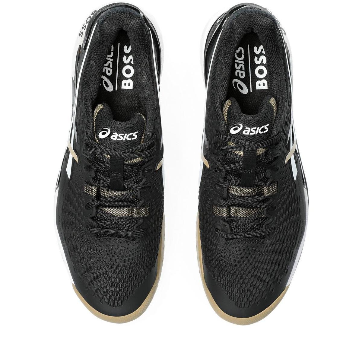 シューズ(男性用) asics gel resolution 9 boss Tênis ASICS GEL-Resolution 9 x Hugo Boss - Masculino - Preto