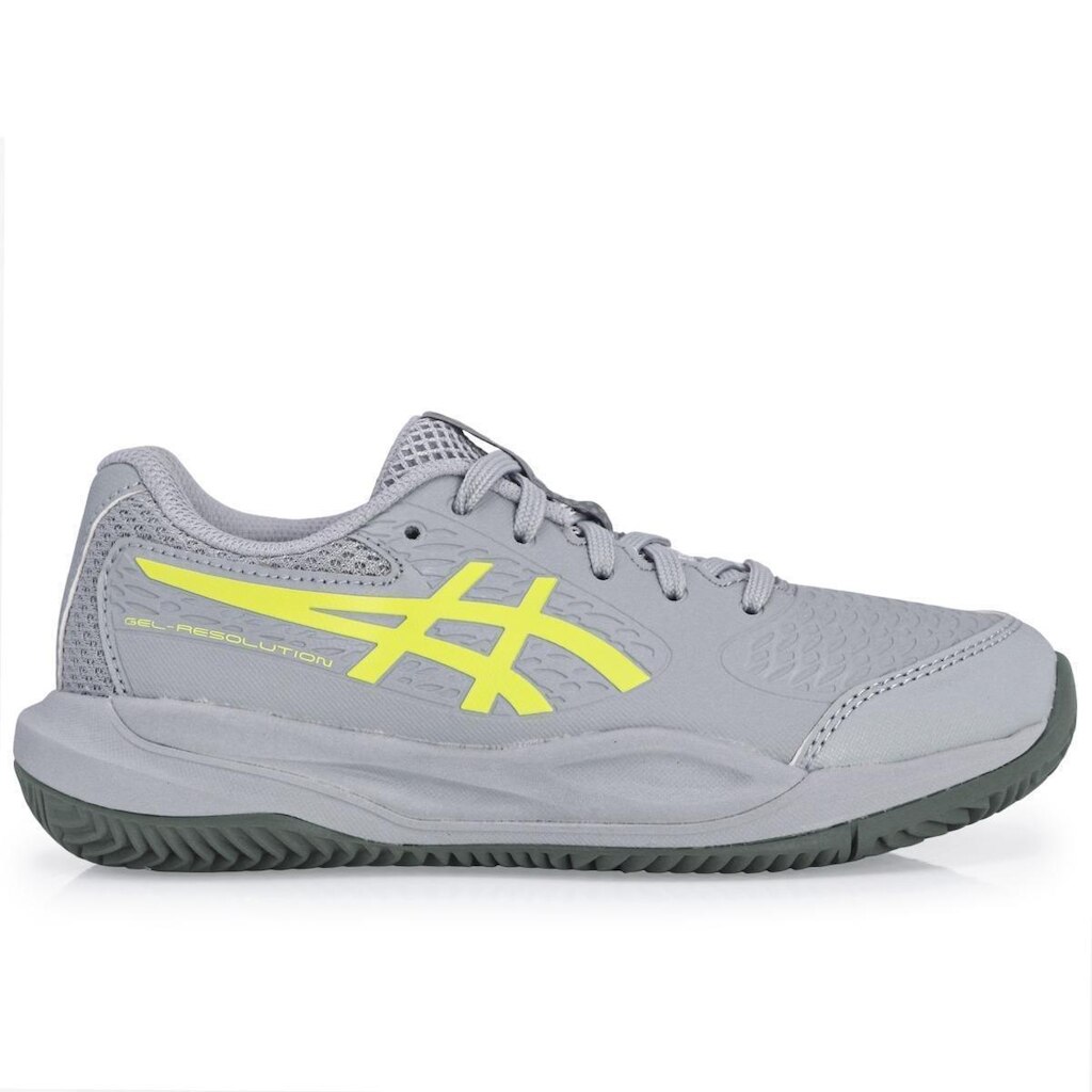 Tênis Asics Gel Resolution X GS Junior Clay - Saibro - Cinza