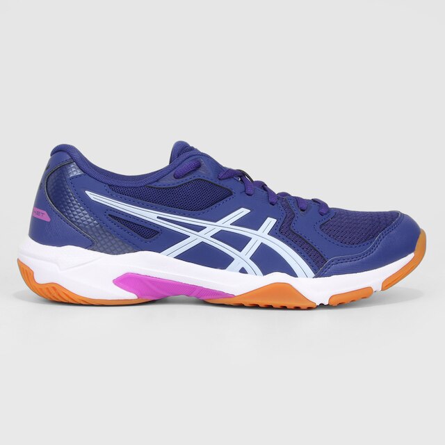 Tênis Asics Gel-Rocket 10 Feminino - Marinho+Azul Menor preço em Tênis Asics Gel-Rocket 10 Feminino - Marinho+Azul