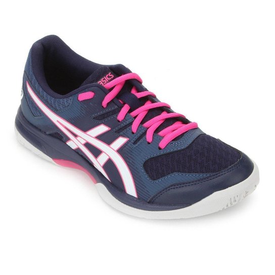 Tênis Asics Gel Rocket 9 Feminino 1072A034-401 - Marinho+Rosa Menor preço em Tênis Asics Gel Rocket 9 Feminino 1072A034-401 - Marinho+Rosa