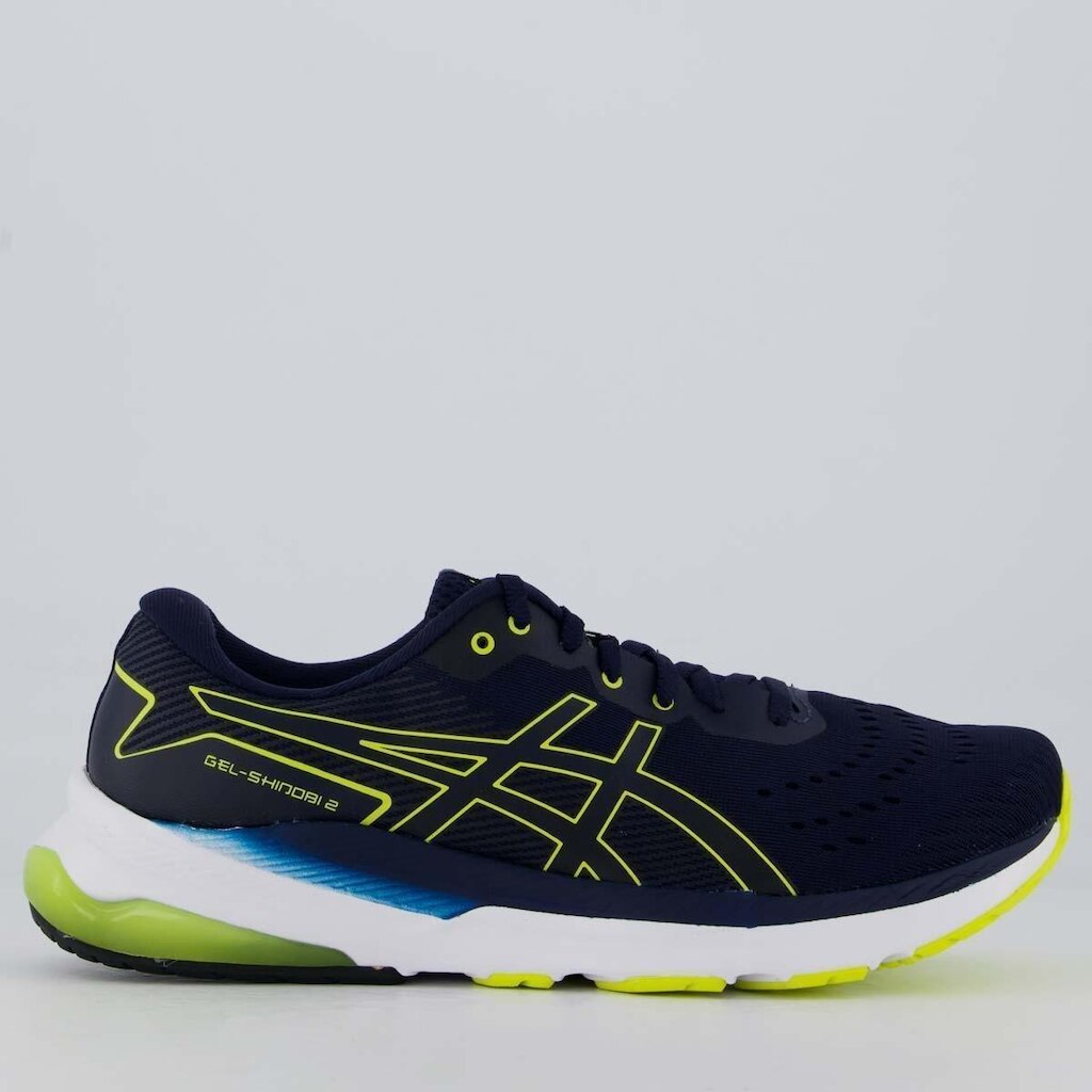 Tênis Asics Gel Shinobi 2 Azul Marinho e Verde