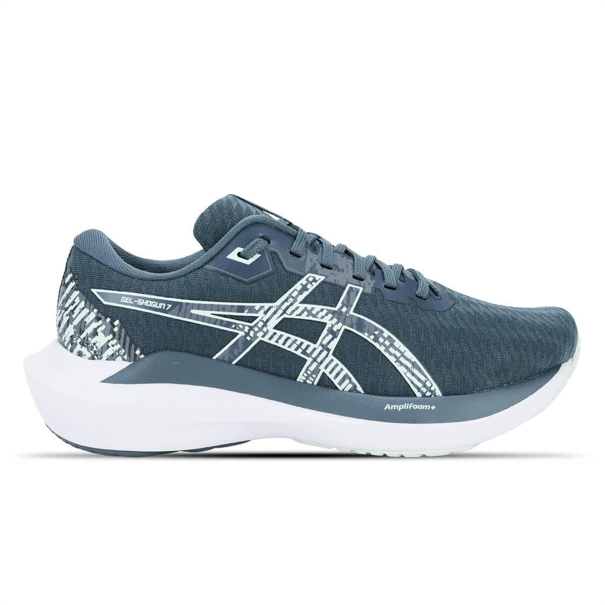 Tênis ASICS GEL-Shogun 7 - Feminino - Cinza com Branco Menor preço em Tênis ASICS GEL-Shogun 7 - Feminino - Cinza com Branco