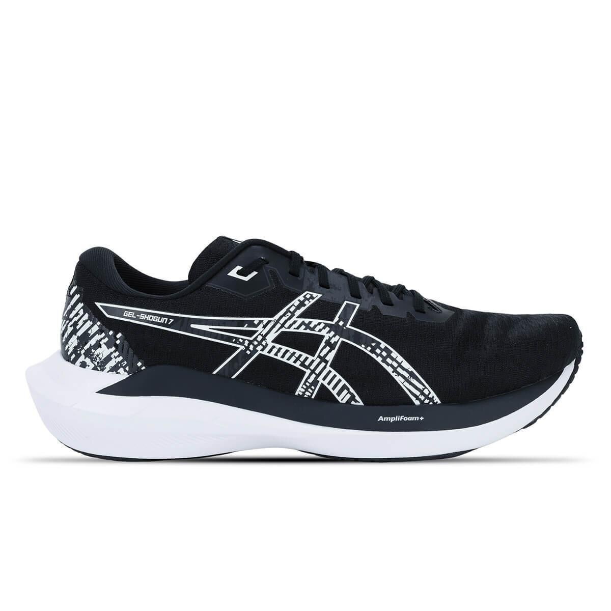 Tênis ASICS GEL-Shogun 7 - Masculino - Preto com Branco Menor preço em Tênis ASICS GEL-Shogun 7 - Masculino - Preto com Branco