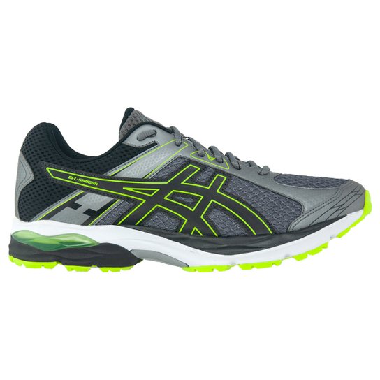 Tênis Asics Gel Shogun Masculino - Chumbo e Preto Menor preço em Tênis Asics Gel Shogun Masculino - Chumbo e Preto