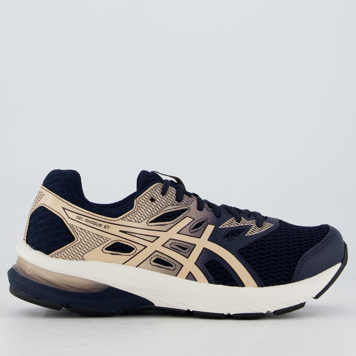 シー Tênis Asics Gel Shogun ST Feminino Marinho - Azul+Marinho | Netshoes