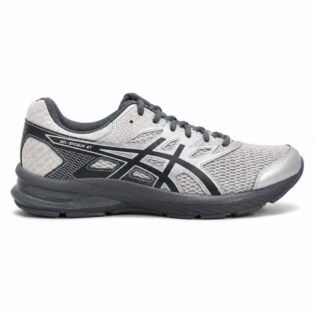 TENIS ASICS GEL SHOGUN ST MASCULINO CINZA E PRATA 43