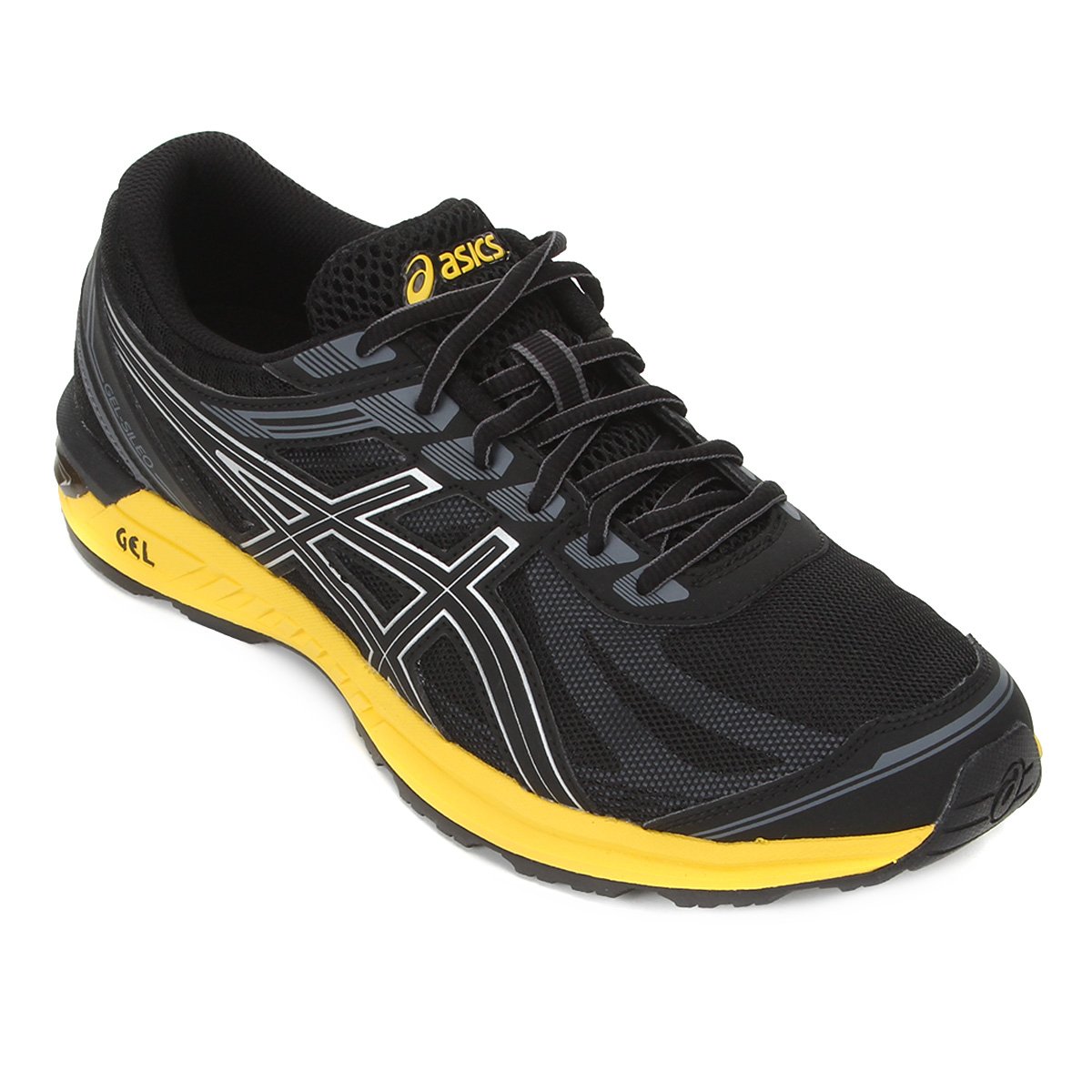 Tênis Asics Gel Sileo Masculino Preto+Amarelo Netshoes