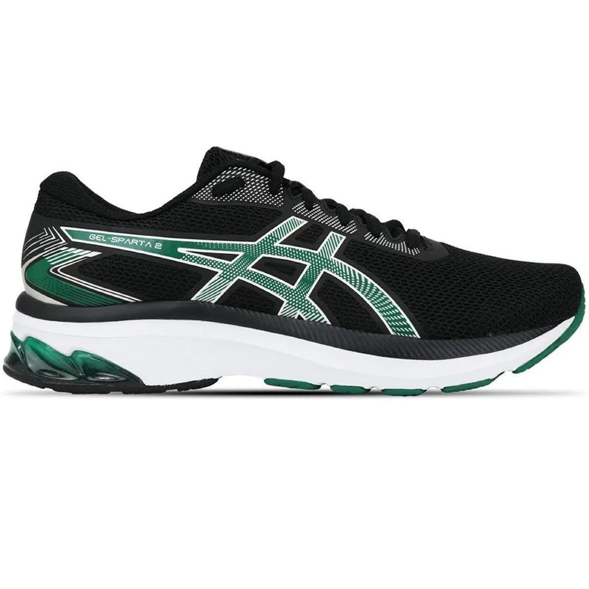 Tênis Asics Gel Sparta 2 Masculino Preto Verde Menor preço em Tênis Asics Gel Sparta 2 Masculino Preto Verde