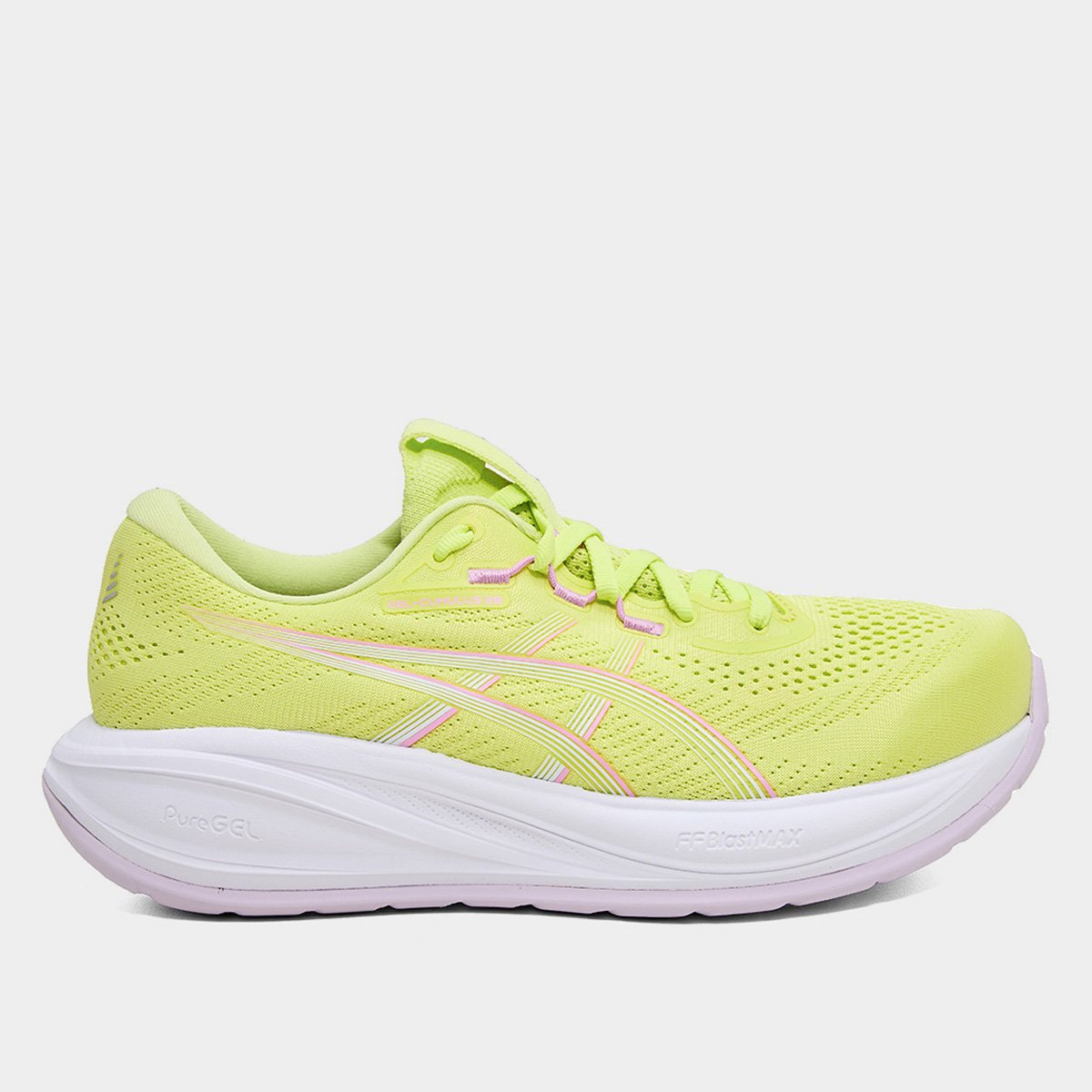 Tenis Asics Gelcumulus 28 Feminino Verde Roxo