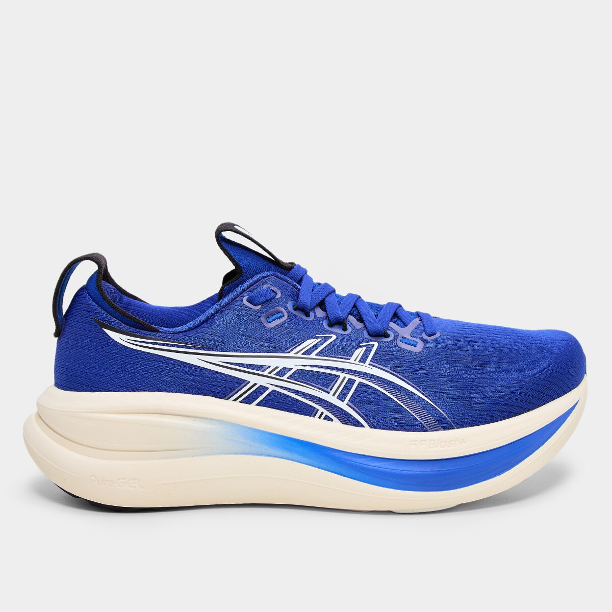 Tenis Asics Gelnimbus 28 Masculino Azul Bege