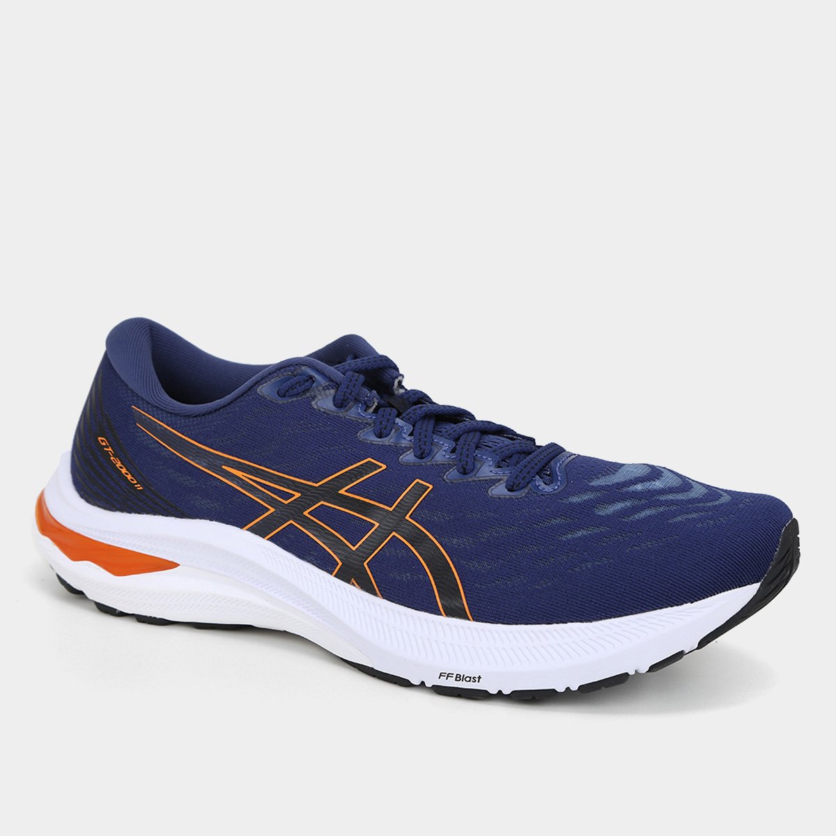 Tênis Asics Gt 2000 11 Masculino - Azul+Laranja | Netshoes