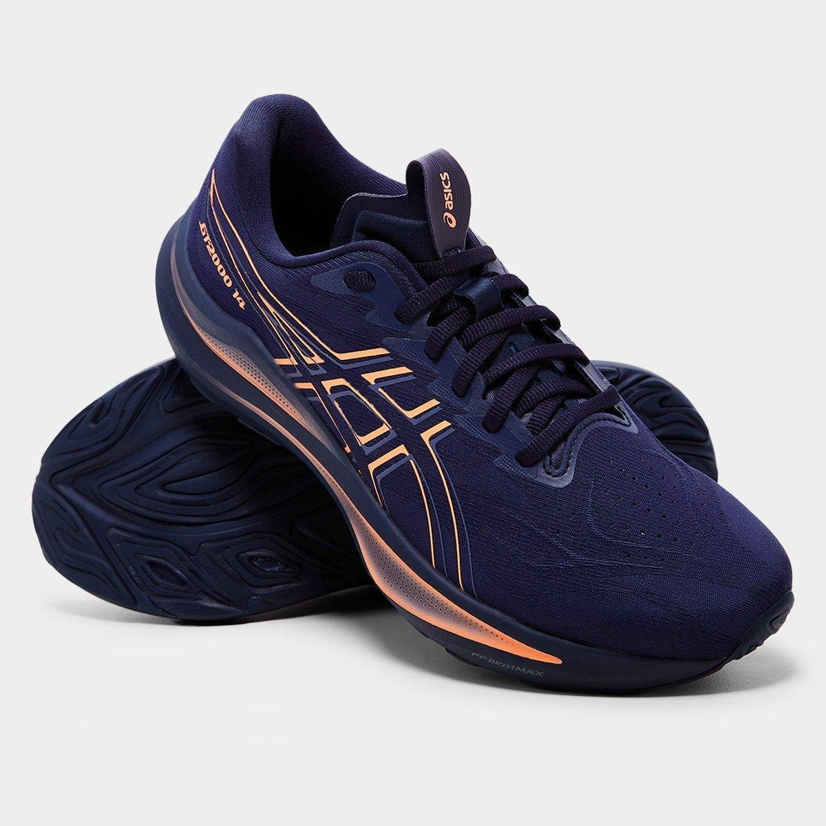 Tênis Asics Gt-2000 14 Masculino - Marinho+Laranja | Netshoes