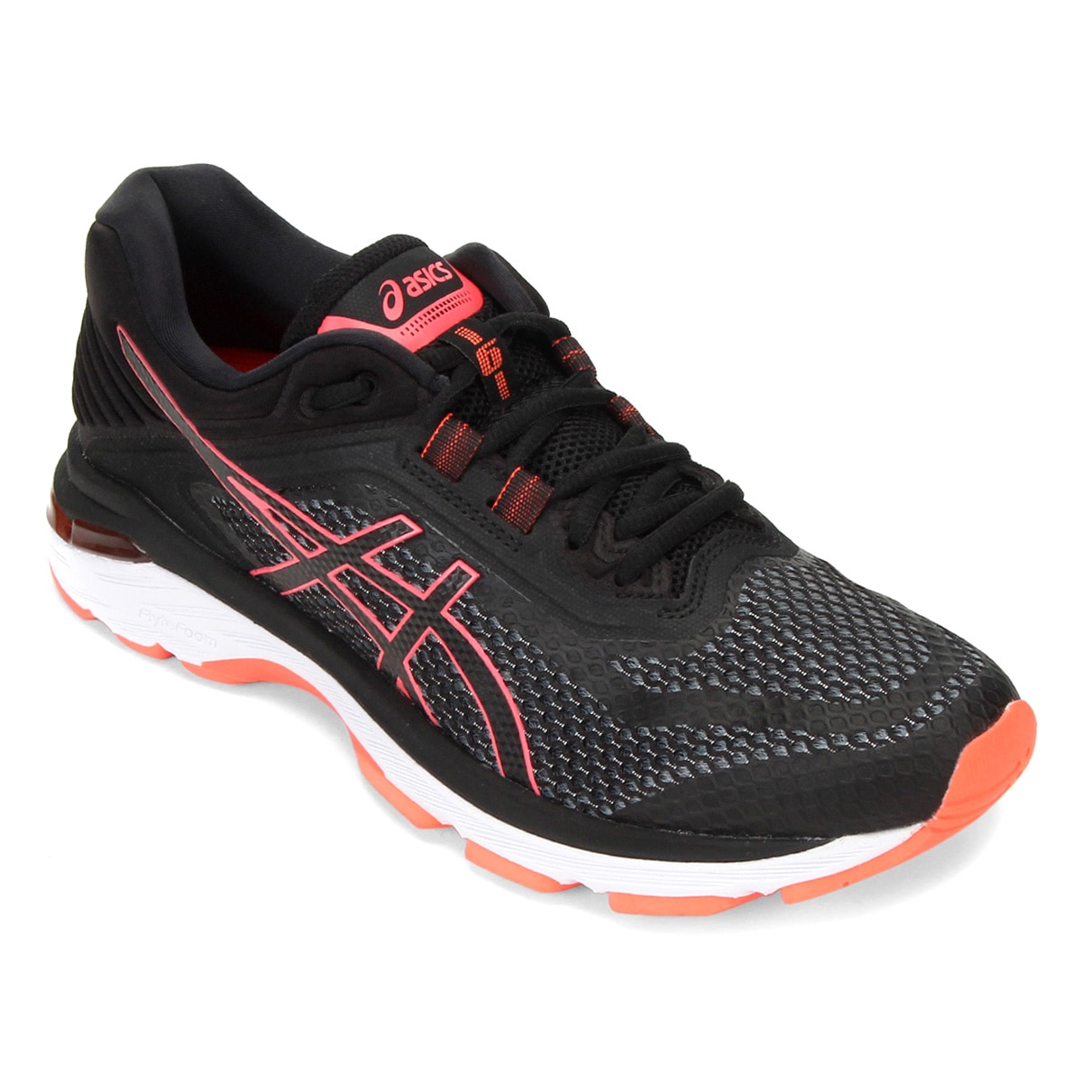 Tênis Asics GT-2000 Feminino Preto+Vermelho Netshoes