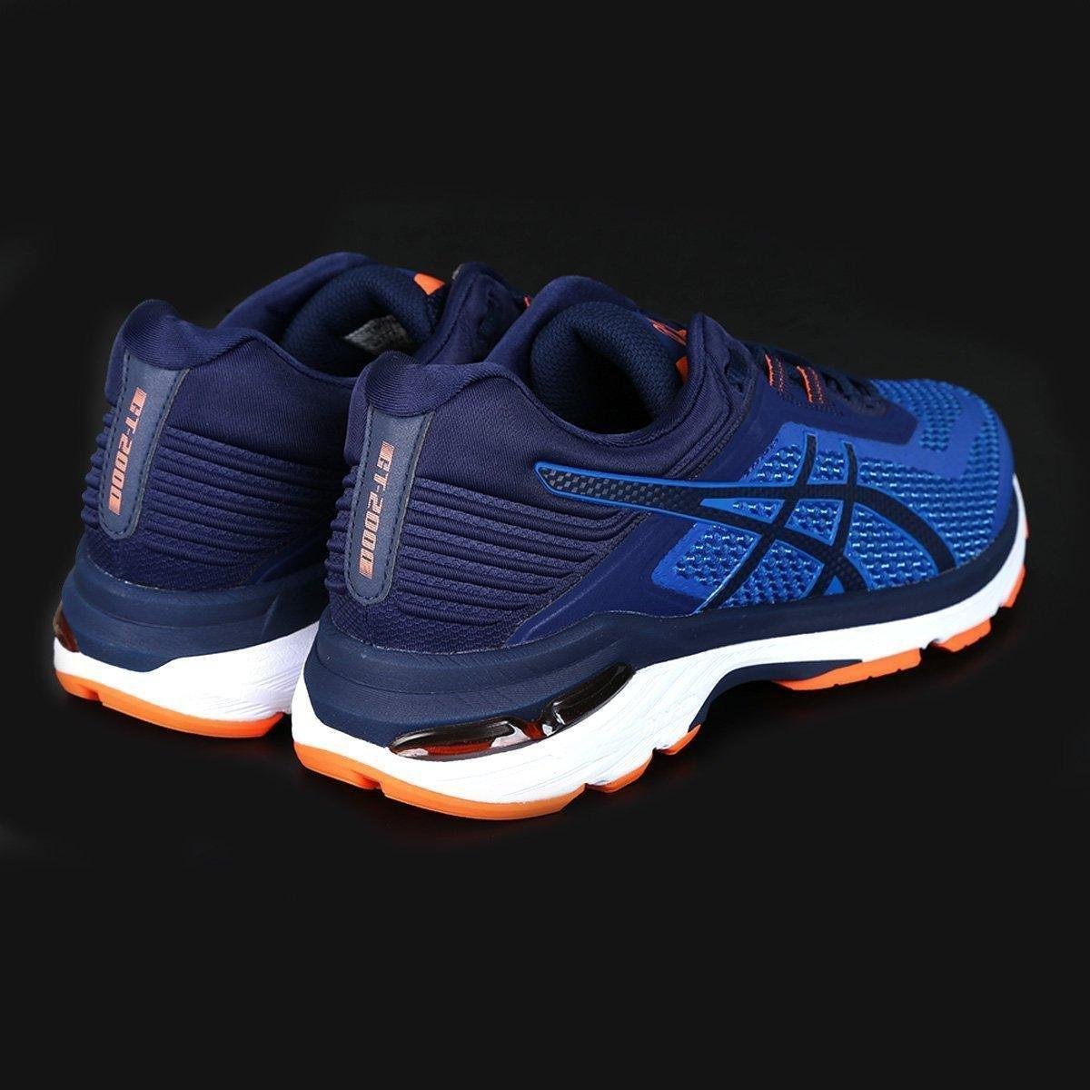 Tênis Asics GT-2000 6 Masculino - Azul+Laranja | Netshoes