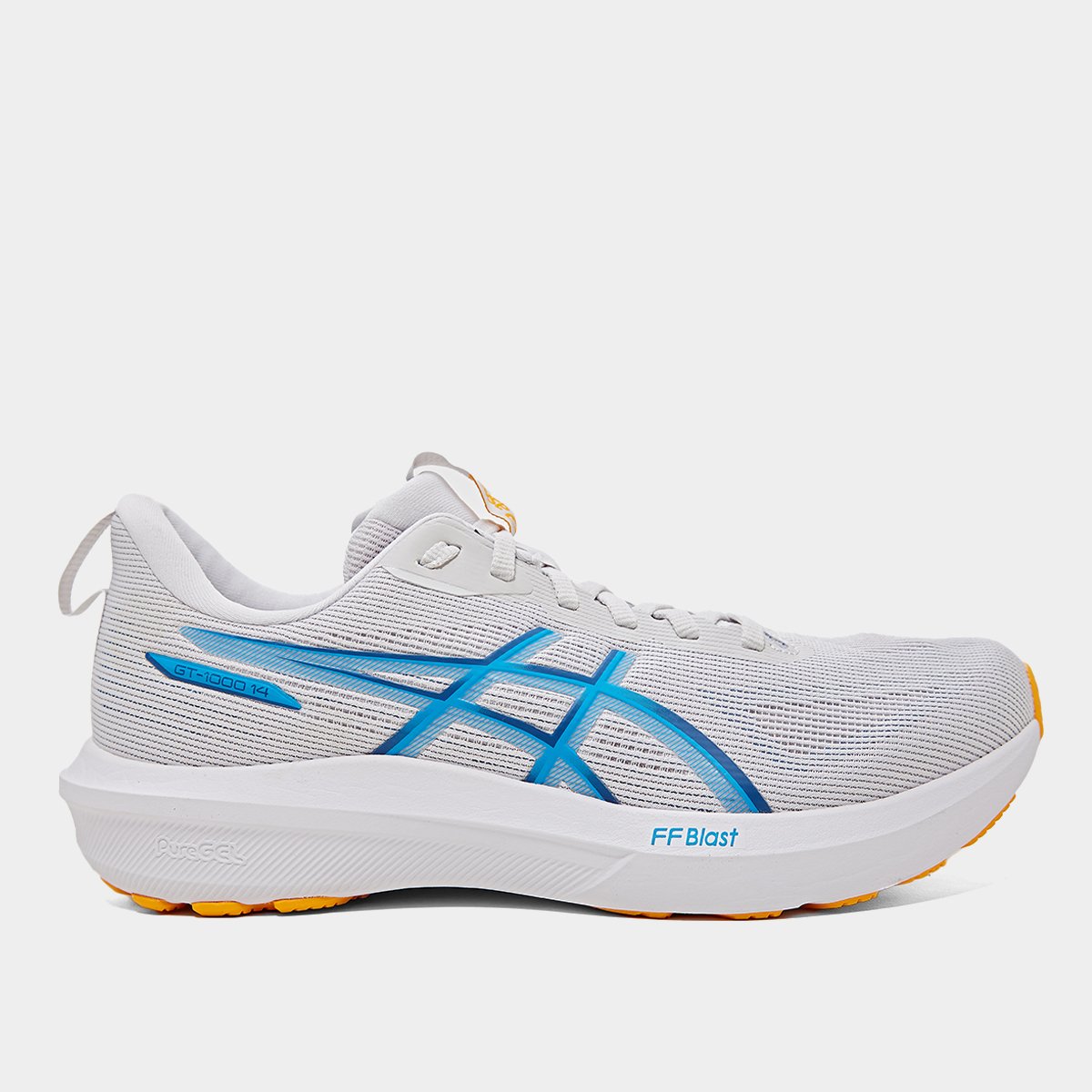 Tenis Asics Gt1000 14 Masculino Cinza Azul