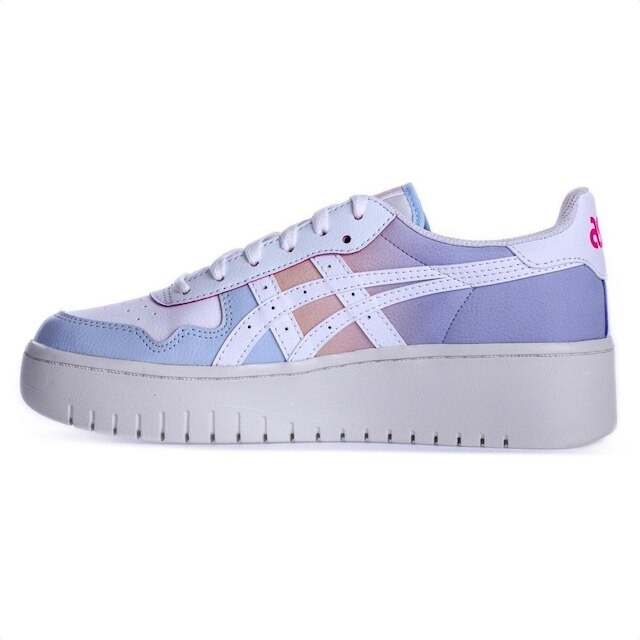 Tênis Asics Japan S PF Branco e Azul - Feminino