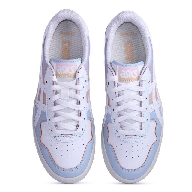 Tênis Asics Japan S PF Branco e Azul - Feminino