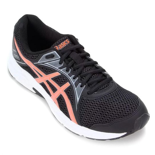Tênis Asics Masculino Raidem 2 - Preto+Salmão Menor preço em Tênis Asics Masculino Raidem 2 - Preto+Salmão