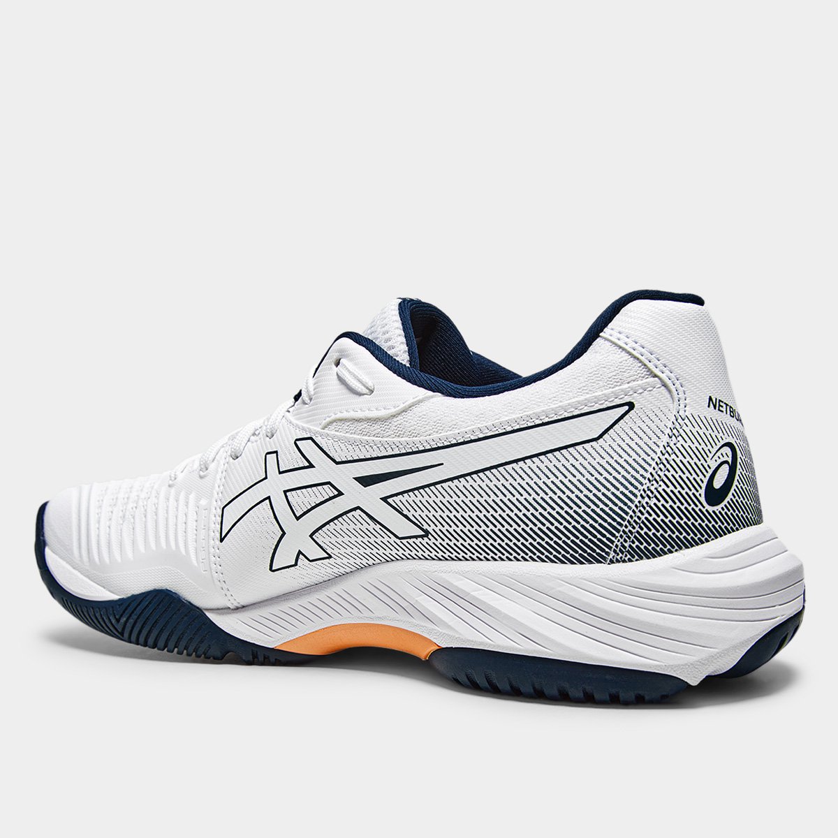 Tênis Asics Netburner Ballistic FF Masculino Branco+Bronze