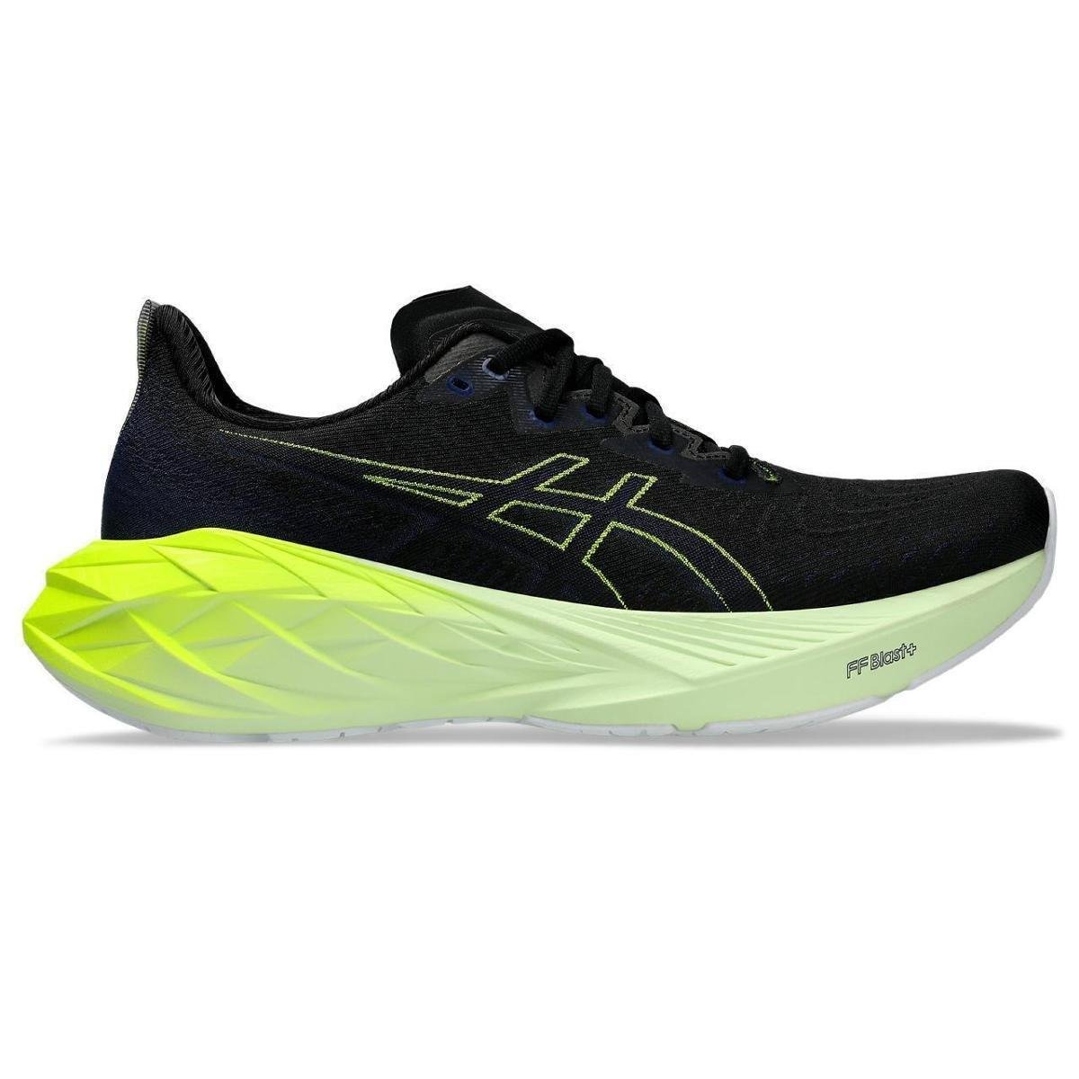 Tênis ASICS Novablast 4 - Masculino - Preto com Verde Menor preço em Tênis ASICS Novablast 4 - Masculino - Preto com Verde