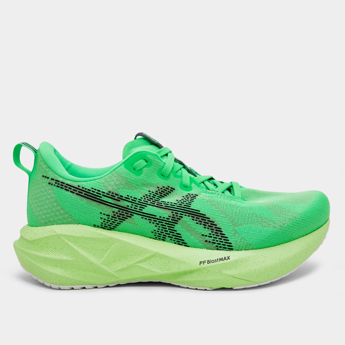 Tenis Asics Novablast 5 Feminino Verde Preto