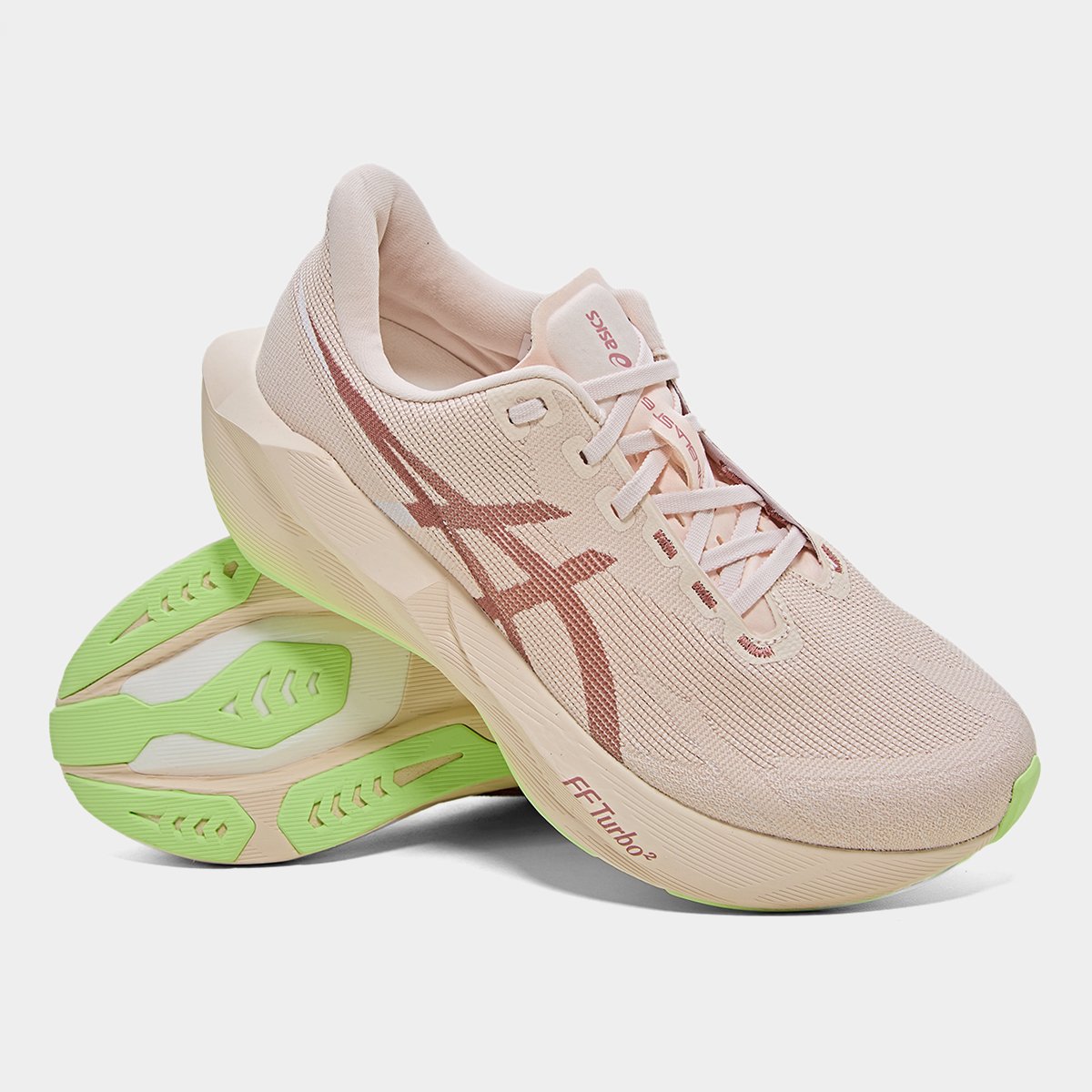 Tênis Asics Novablast 6 Feminino - Rosa+Amarelo | Netshoes