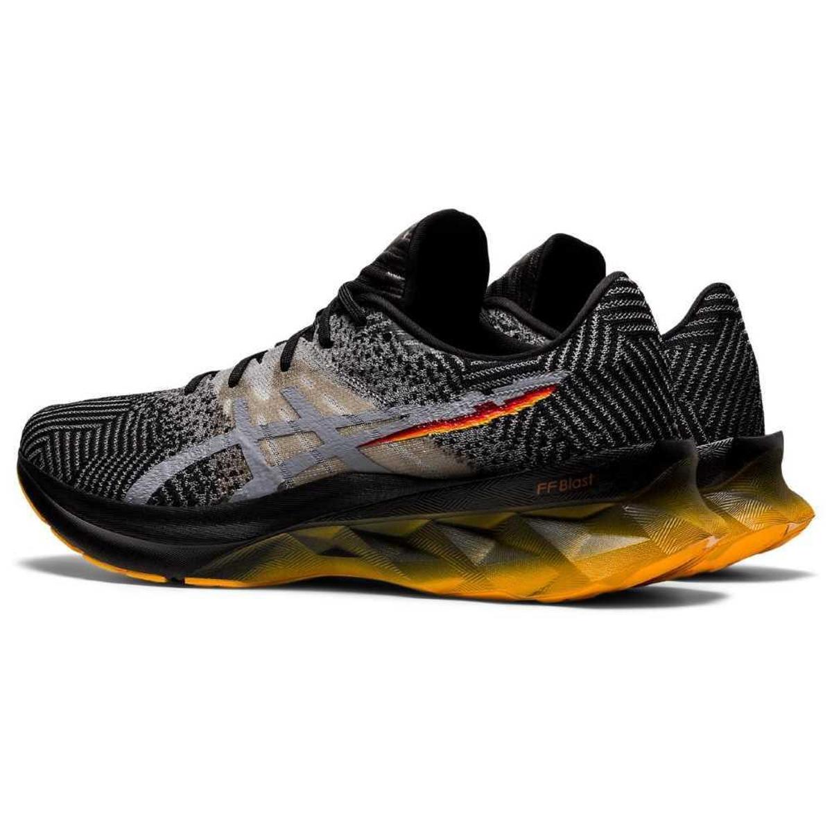 Tênis ASICS Novablast Pixel - Masculino - Azul - Preto+Cinza | Netshoes