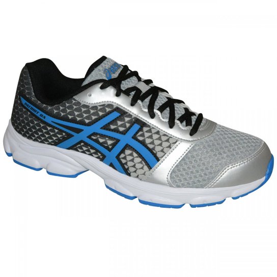 Tenis Asics Patriot 8 - Prata e Azul Menor preço em Tenis Asics Patriot 8 - Prata e Azul