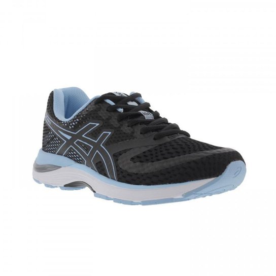 Tênis Asics Pulse 10 Feminino - Preto+Azul