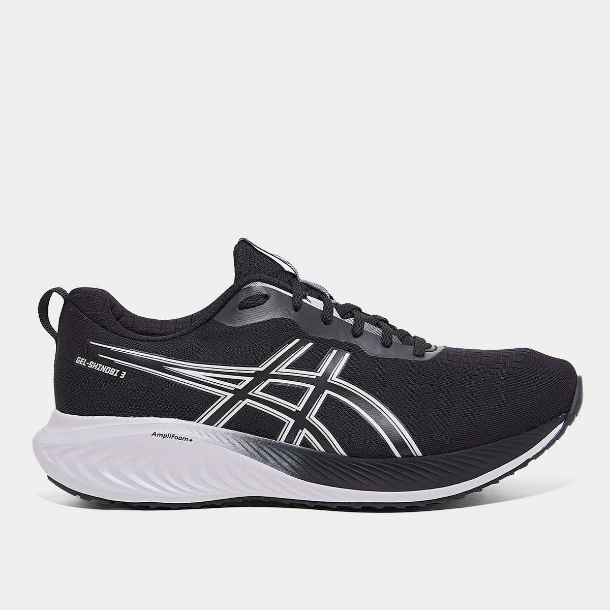 Tenis Asics Shinobi 3 Masculino Preto Branco