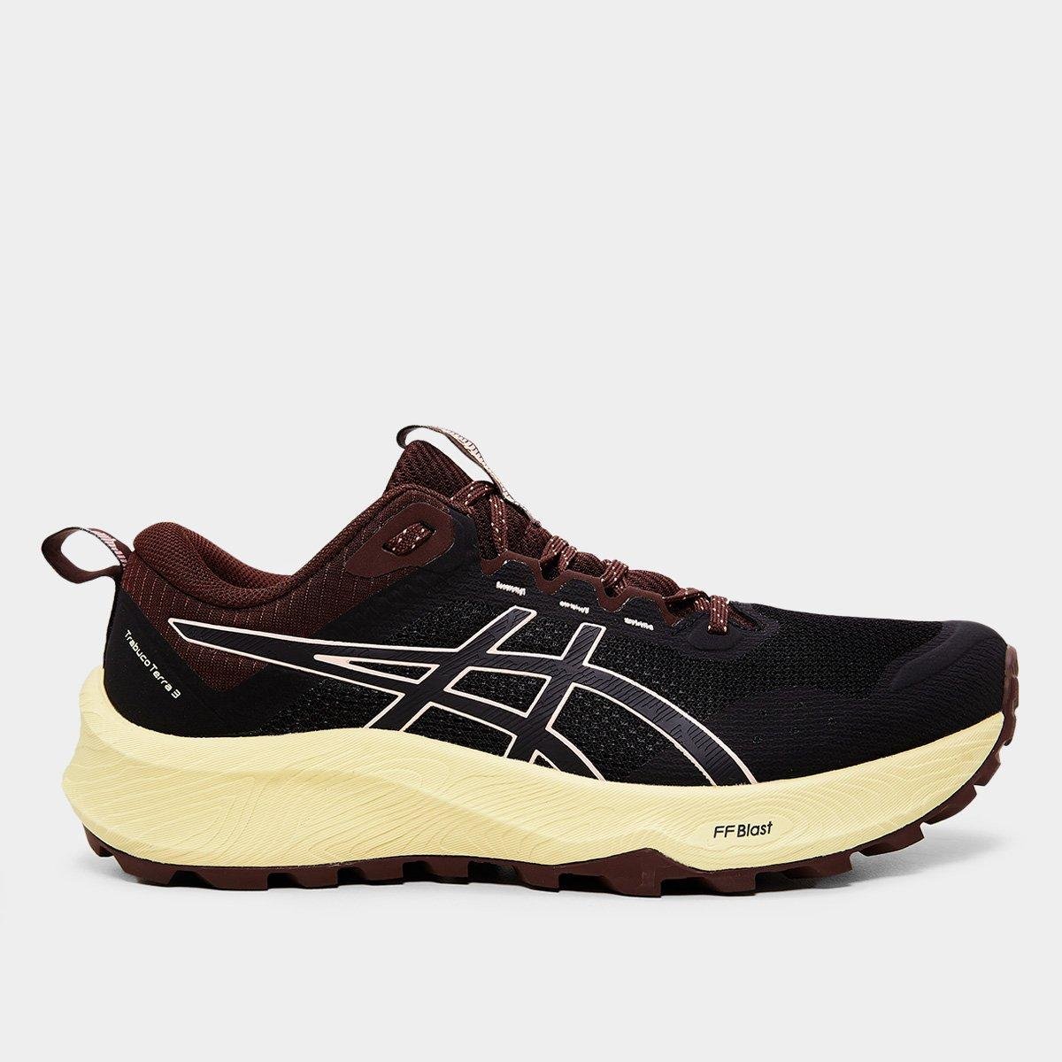 Tênis Asics Trabuco Terra Feminino Preto+Amarelo Netshoes
