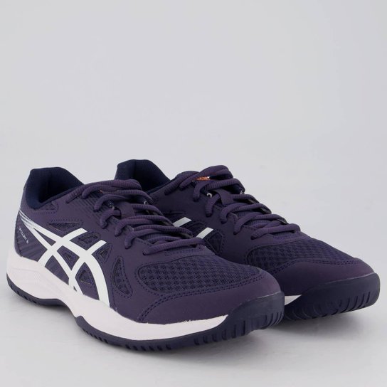 Tênis Asics Upcourt 6 Cinza e Roxo