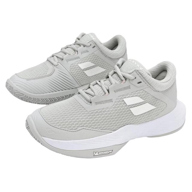 Tênis Babolat SFX 4 Clay Cinza e Branco Feminino