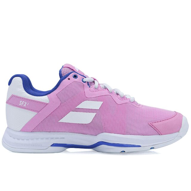 Tênis Babolat SFX3 Rosa Branco e Azul