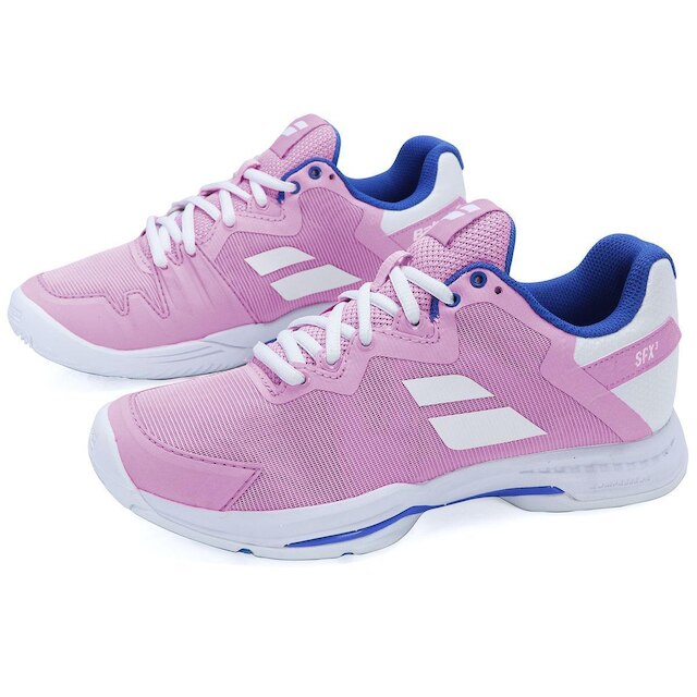 Tênis Babolat SFX3 Rosa Branco e Azul