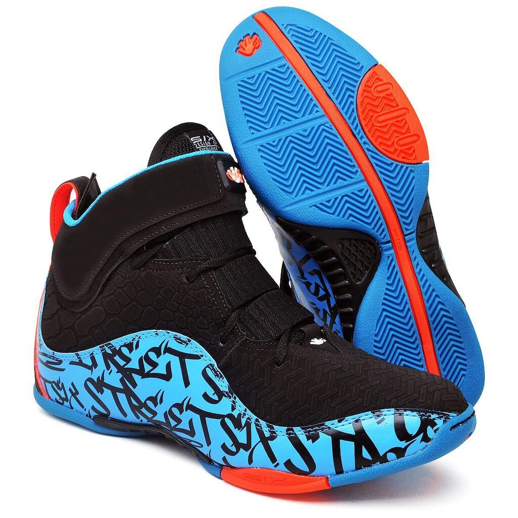 Tênis Basquete Impact Six Street Preto com Azul