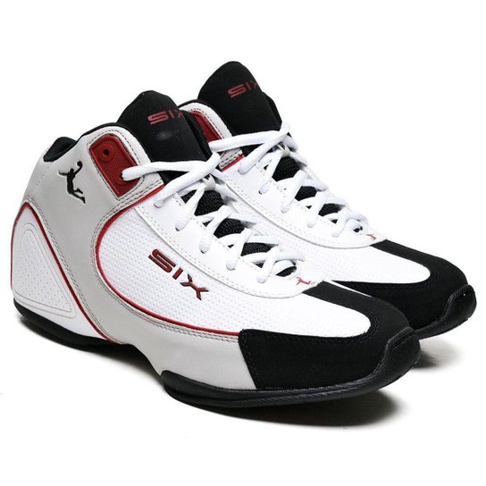 Tênis Basquete Masculino Six Street Esportivo Charge Branco Prata - Branco+prata Menor preço em Tênis Basquete Masculino Six Street Esportivo Charge Branco Prata - Branco+prata